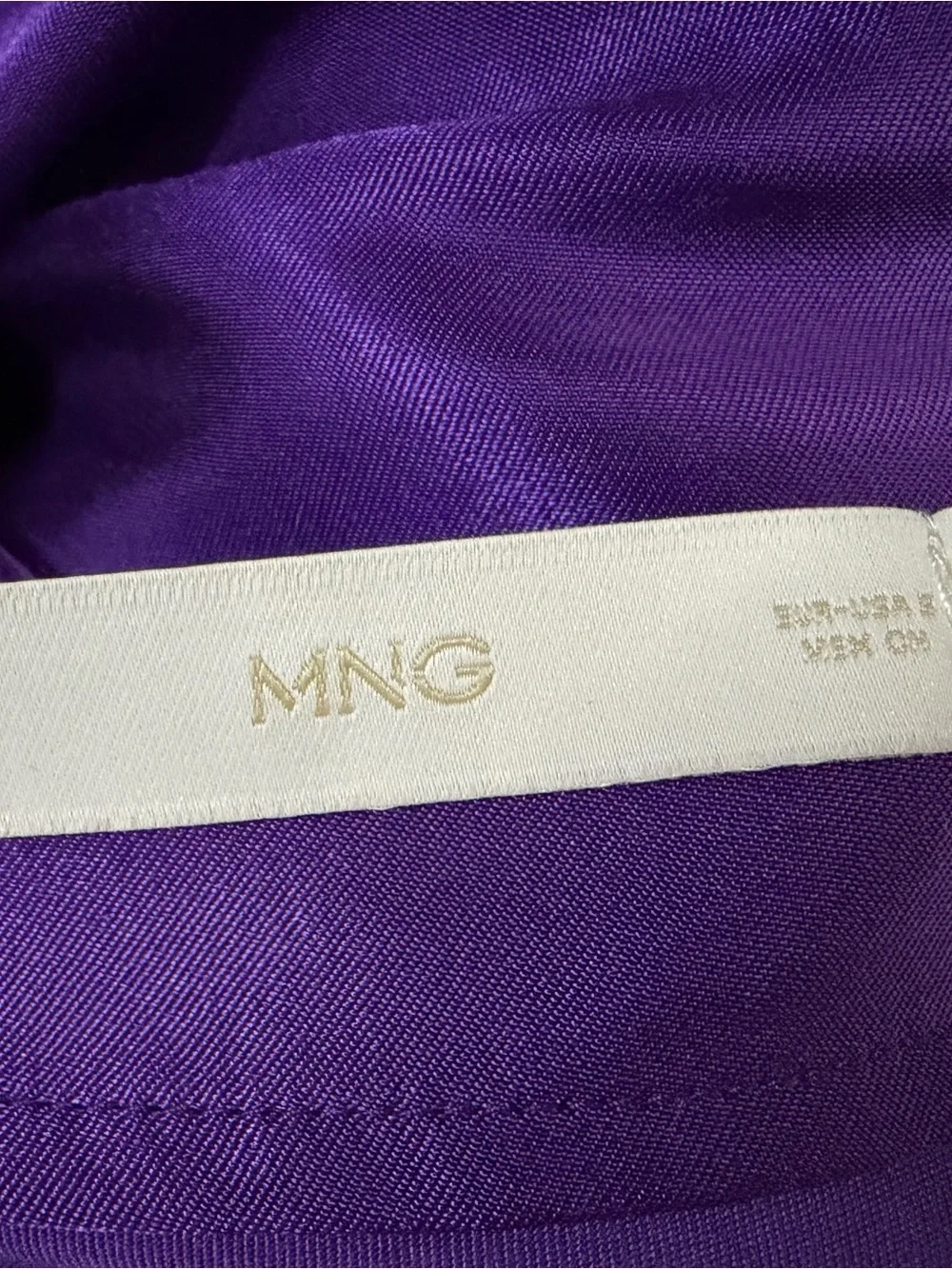 Mango Satin Maxi Skirt in Deep Purple - Picture 3 of 3